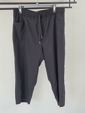 Daisy Fuentes FIT Black Pull On Jogger Pants XL Tapered Leg Pockets